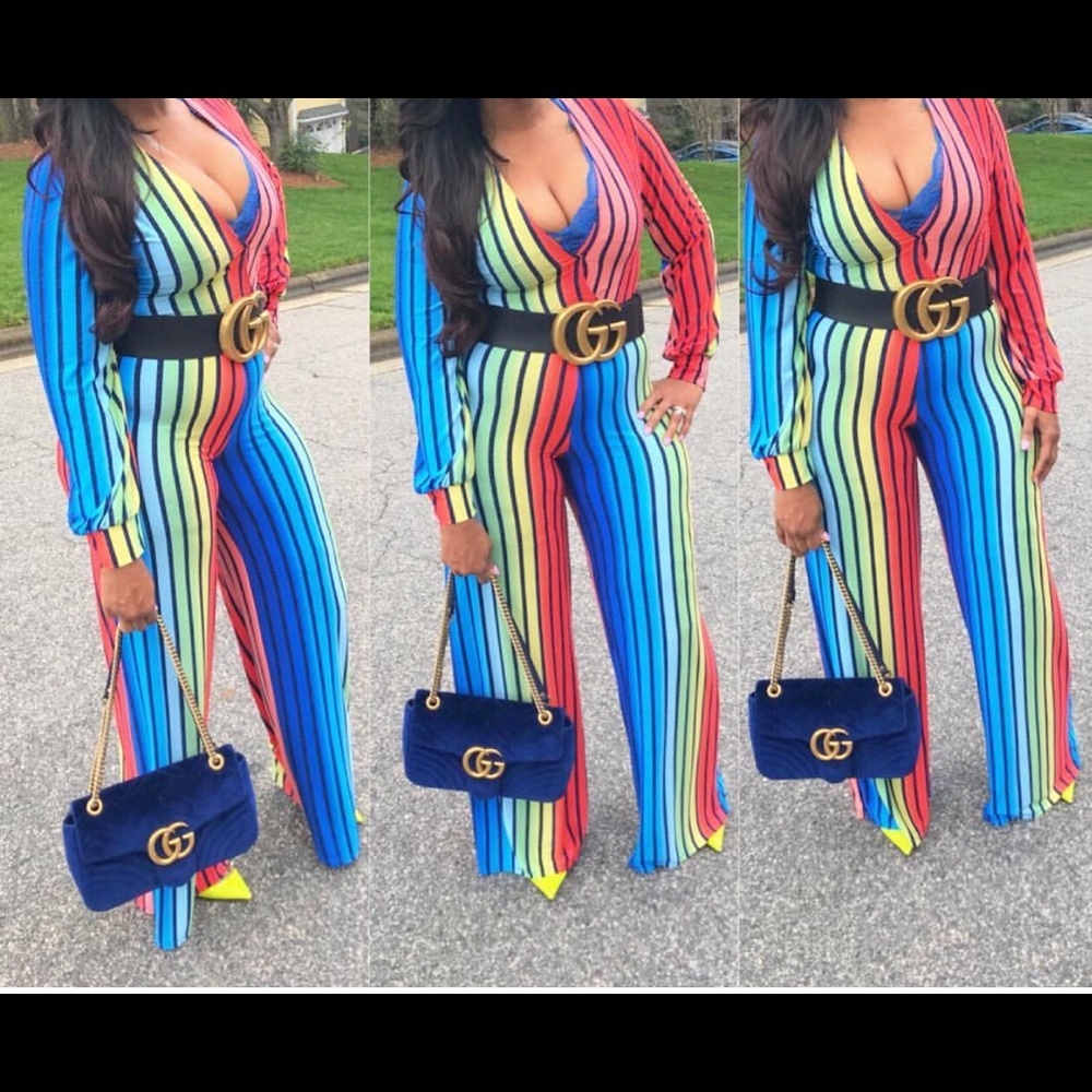 Pre-worn Rainbow jumpsuit sz Medium